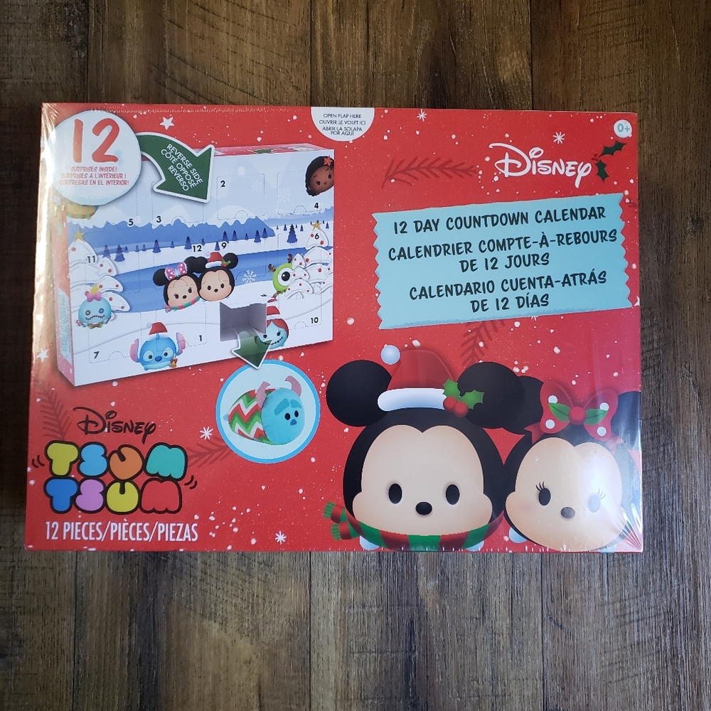 Disney Tsum Tsum 12 Day Countdown Advent Calendar with Suprises